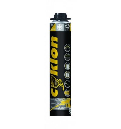 Cyklon PU pena celoročná nízkoexpanzná pištoľová 750ml