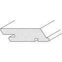 Vonkajší drevený obklad Termoborovica, profil SSS, Tiga Easy Clip 26 x 68 - 4200 mm