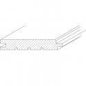 Drevený obklad Smrek A/B, Klasik profil 12,5 x 96 x 4000 mm
